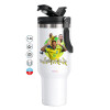 Mega Stainless steel Tumbler with lid, double wall 1,2L