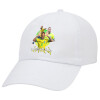 Καπέλο Ενηλίκων Baseball Λευκό 5-φύλλο (POLYESTER, ΕΝΗΛΙΚΩΝ, UNISEX, ONE SIZE)