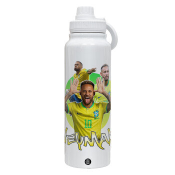 Neymar JR, Θερμός 1L Ανοξείδωτο με Βάση Κινητού & Διπλά Τοιχώματα
