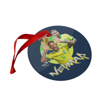 Neymar JR, Christmas ornament glass 9cm
