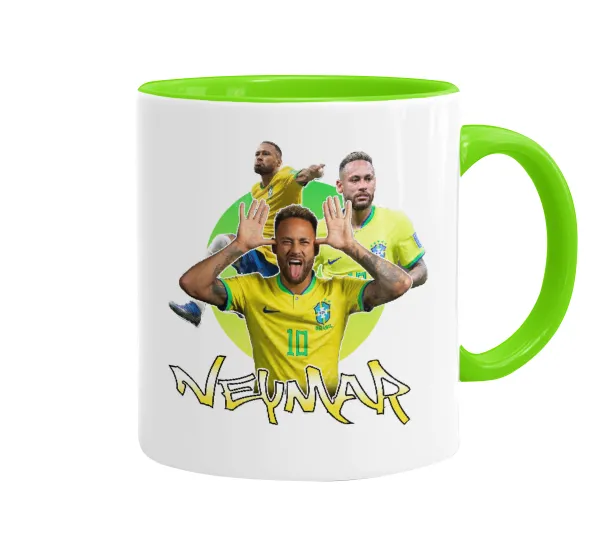 Neymar JR — Κούπα χρωματιστή βεραμάν, κεραμική, 330ml