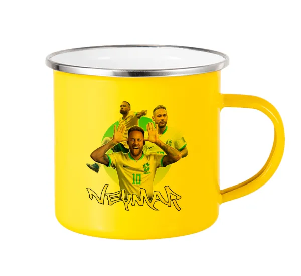 Neymar JR — Yellow Enamel Metallic Cup 360ml