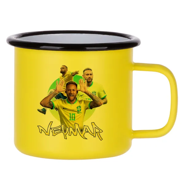 Neymar JR — Κούπα Μεταλλική εμαγιέ ΜΑΤ Κίτρινη 360ml