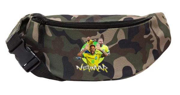 Neymar JR — Unisex waist bag (banana) in Jungle camouflage color with 2 pockets