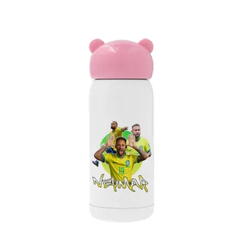 Neymar JR, Pink stainless steel thermal flask, 320ml