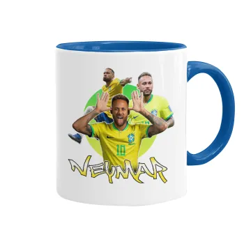 Neymar JR, Κούπα χρωματιστή μπλε, κεραμική, 330ml