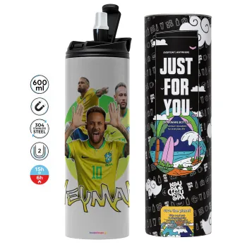 Neymar JR, Tumbler stainless steel GREY 600ml
