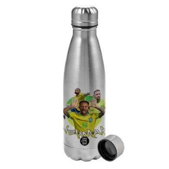 Neymar JR, Metallic water bottle, stainless steel, 750ml