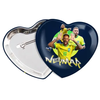 Neymar JR, Κονκάρδα παραμάνα καρδιά (57x52mm)