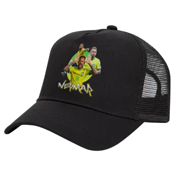 Neymar JR, Καπέλο Trucker με Δίχτυ, Μαύρο, (ΒΑΜΒΑΚΕΡΟ, ΠΑΙΔΙΚΟ, UNISEX, ONE SIZE)
