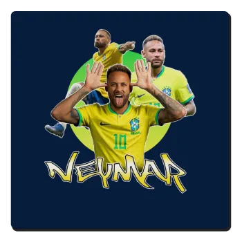 Neymar JR, Τετράγωνο μαγνητάκι ξύλινο 6x6cm