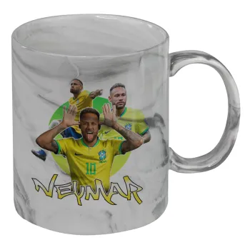 Neymar JR, Mug ceramic marble style, 330ml