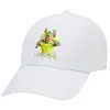 Καπέλο Ενηλίκων Baseball Λευκό 5-φύλλο (POLYESTER, ΕΝΗΛΙΚΩΝ, UNISEX, ONE SIZE)