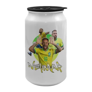 Neymar JR, Κούπα ταξιδιού μεταλλική με καπάκι (tin-can) 500ml