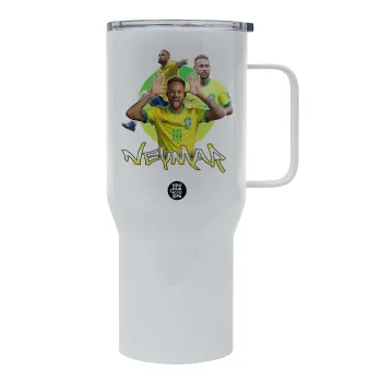 Neymar JR, Mega Stainless steel Tumbler with lid, double wall 750L