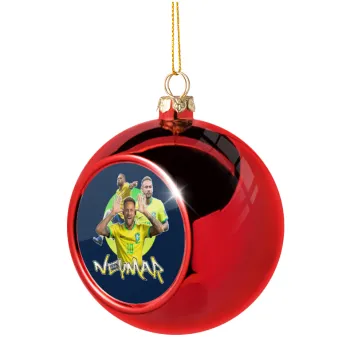 Neymar JR, Christmas tree ball Red 8cm