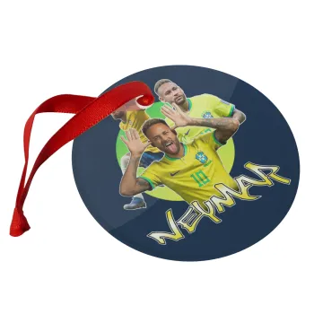 Neymar JR, Christmas ornament glass 9cm