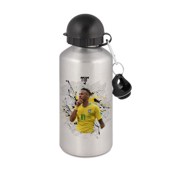 Neymar JR, Metallic water jug, Silver, aluminum 500ml
