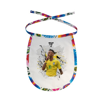 Neymar JR, Σαλιάρα μωρού αλέκιαστη με κορδόνι Χρωματιστή