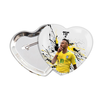 Neymar JR, Κονκάρδα παραμάνα καρδιά (57x52mm)