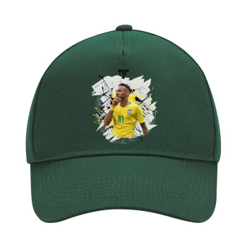 Neymar JR, Καπέλο Ενηλίκων Ultimate ΠΡΑΣΙΝΟ, (100% ΒΑΜΒΑΚΕΡΟ DRILL, ΕΝΗΛΙΚΩΝ, UNISEX, ONE SIZE)