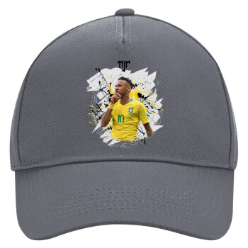 Neymar JR, Καπέλο Ενηλίκων Ultimate Γκρι, (100% ΒΑΜΒΑΚΕΡΟ DRILL, ΕΝΗΛΙΚΩΝ, UNISEX, ONE SIZE)