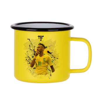 Neymar JR, Κούπα Μεταλλική εμαγιέ ΜΑΤ Κίτρινη 360ml