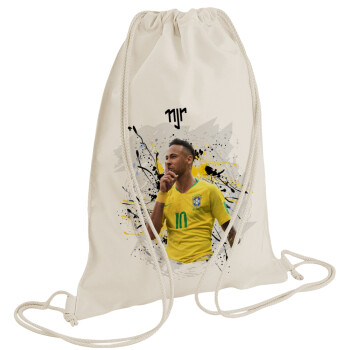 Neymar JR, Backpack bag GYMBAG natural (28x40cm)