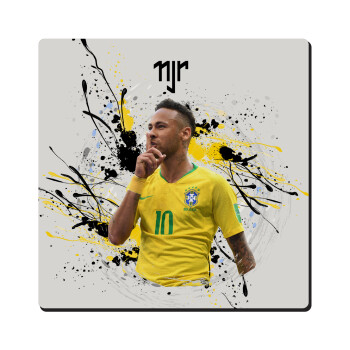 Neymar JR, Τετράγωνο μαγνητάκι ξύλινο 6x6cm