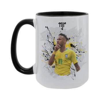 Neymar JR, Κούπα Mega 15oz, κεραμική Μαύρη, 450ml