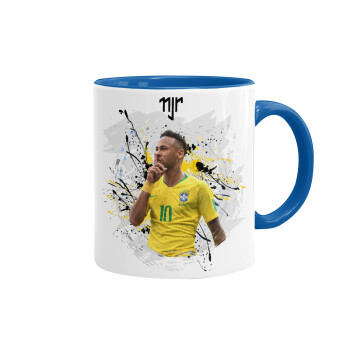 Neymar JR, Mug colored blue, ceramic, 330ml