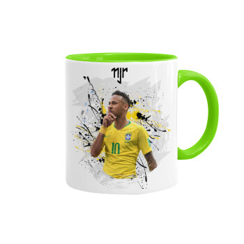Neymar JR, Mug colored light green, ceramic, 330ml