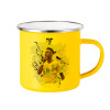Yellow Enamel Metallic Cup 360ml