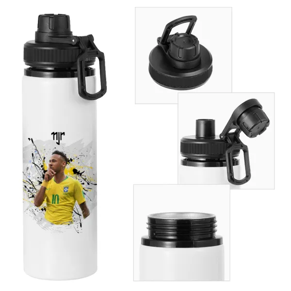 Neymar JR — Μεταλλικό παγούρι νερού με καπάκι ασφαλείας, αλουμινίου 850ml