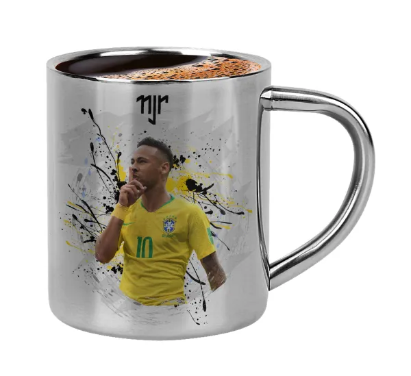 Neymar JR — Double-wall metal cup for espresso (220ml)