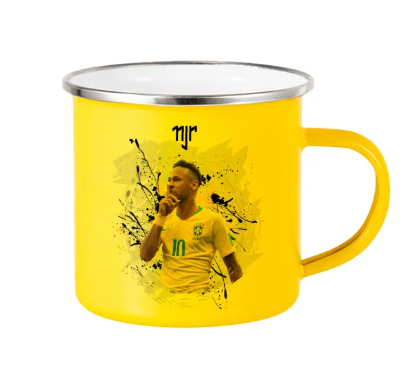 Neymar JR — Yellow Enamel Metallic Cup 360ml