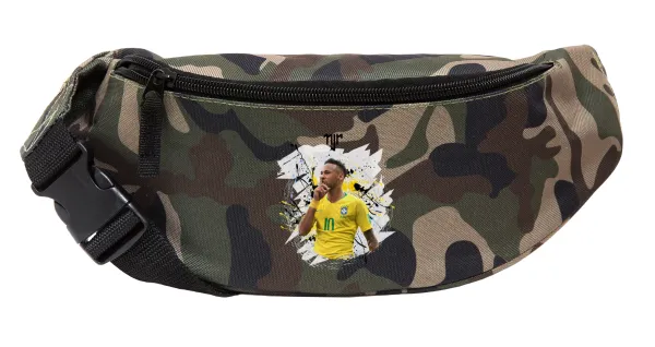 Neymar JR — Unisex waist bag (banana) in Jungle camouflage color with 2 pockets