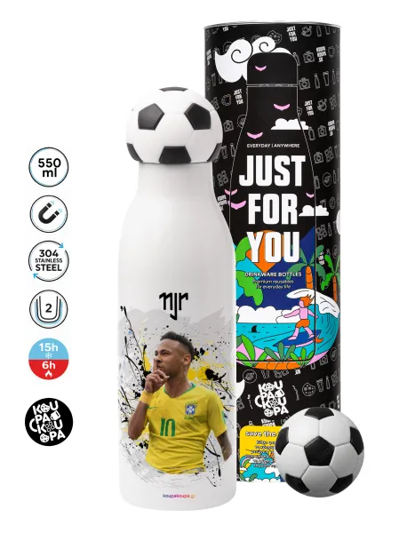 Neymar JR — Soccer Metal mug thermos, double wall, 550ml
