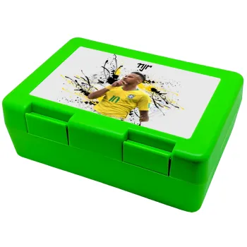Neymar JR, Παιδικό δοχείο κολατσιού ΠΡΑΣΙΝΟ 185x128x65mm (BPA free πλαστικό)