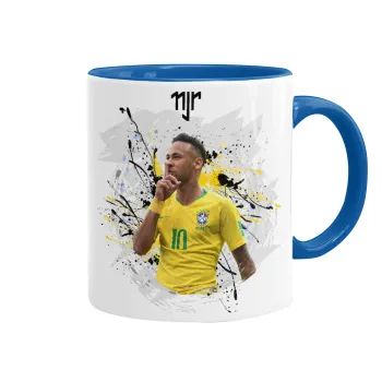 Neymar JR, Κούπα χρωματιστή μπλε, κεραμική, 330ml