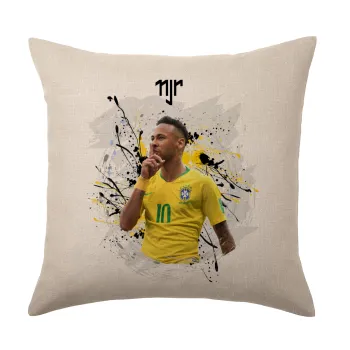 Neymar JR, Μαξιλάρι καναπέ ΛΙΝΟ 40x40cm περιέχεται το  γέμισμα
