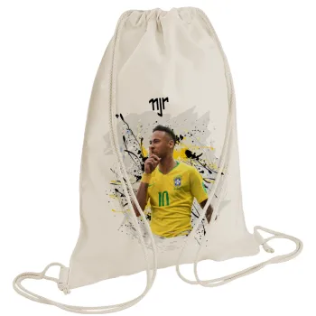 Neymar JR, Τσάντα πλάτης πουγκί GYMBAG natural (28x40cm)