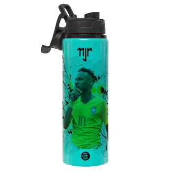 Neymar JR, Μεταλλικό παγούρι νερού με καπάκι ασφαλείας, αλουμινίου 850ml