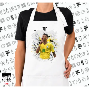 Neymar JR, Ποδιά μακριά Σεφ ολόσωμη με τσέπες white (ΕΝΗΛΙΚΩΝ)