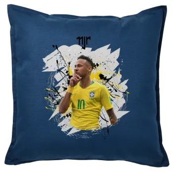 Neymar JR, Sofa cushion Blue 50x50cm includes filling