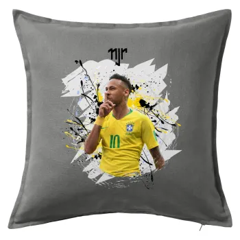 Neymar JR, Sofa cushion Grey 50x50cm includes filling