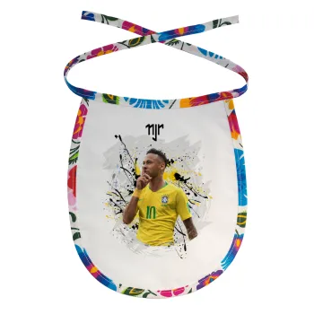 Neymar JR, Σαλιάρα μωρού αλέκιαστη με κορδόνι Χρωματιστή