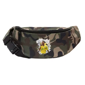 Neymar JR, Unisex waist bag (banana) in Jungle camouflage color with 2 pockets