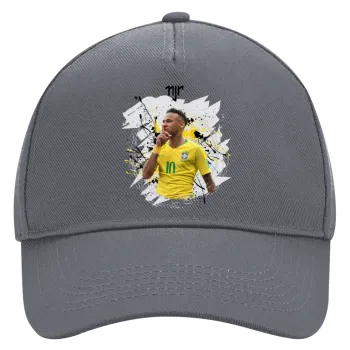Neymar JR, Καπέλο Ενηλίκων Ultimate Γκρι, (100% ΒΑΜΒΑΚΕΡΟ DRILL, ΕΝΗΛΙΚΩΝ, UNISEX, ONE SIZE)