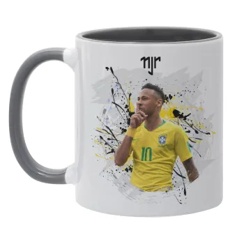Neymar JR, Κούπα χρωματιστή γκρι, κεραμική, 330ml